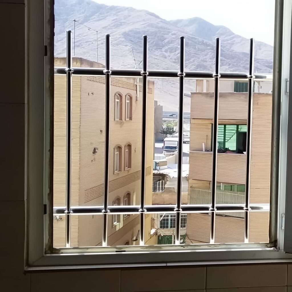 نرده پنجره آهنی با پوشش مقاوم
