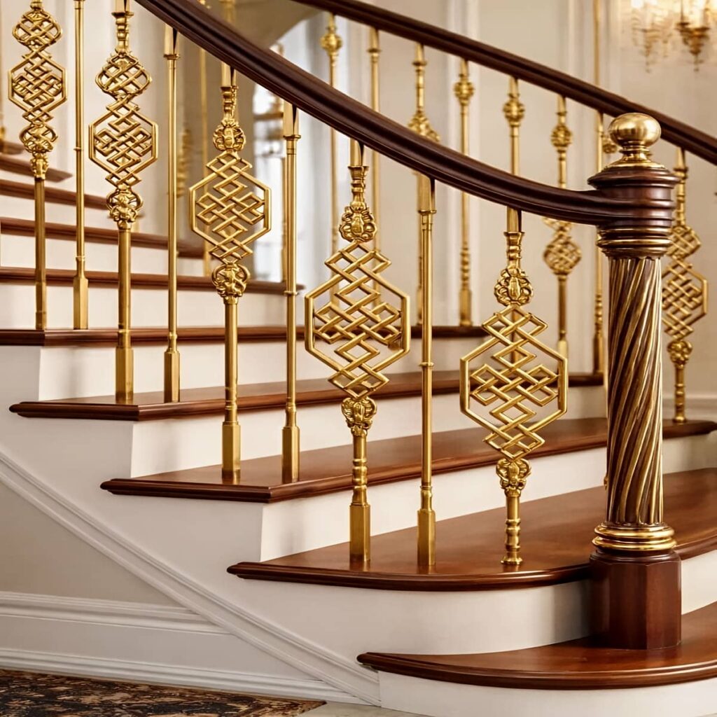 هندریل راه پله مشکی کنار دیوار سنگی هندریل راه پله مشکی کنار دیوار سنگی