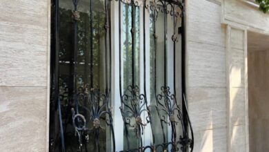 حفاظ پنجره آهنی ساده ساختمان در استان یزد